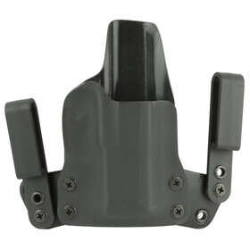 BlackPoint Tactical Mini Wing Right Hand IWB Holster Fits SIG P365 is made of Kydex and Leather material
